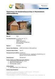 Passivhaus mit GewÃ¤chshausvorbau in Reichelsheim ... - FNR