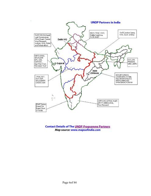 UNDP India Disaster Preparedness and Response Plan