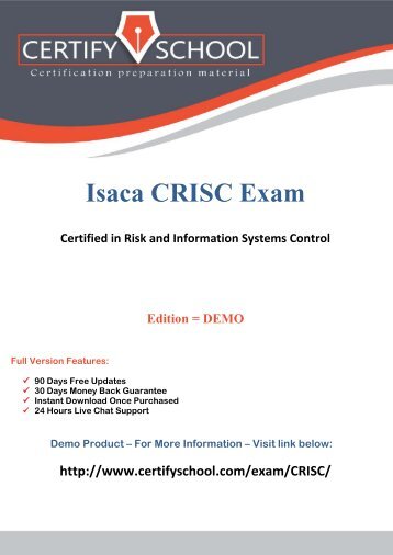 CRISC Ausbildungsressourcen
