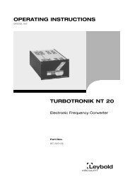 OPERATING INSTRUCTIONS TURBOTRONIK NT 20 - fergutec.com