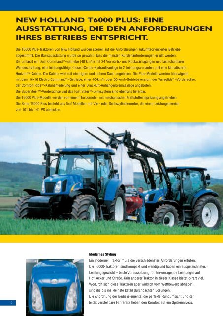 NEW HOLLAND T6000 PLUS - Agrartechnik Altenberge