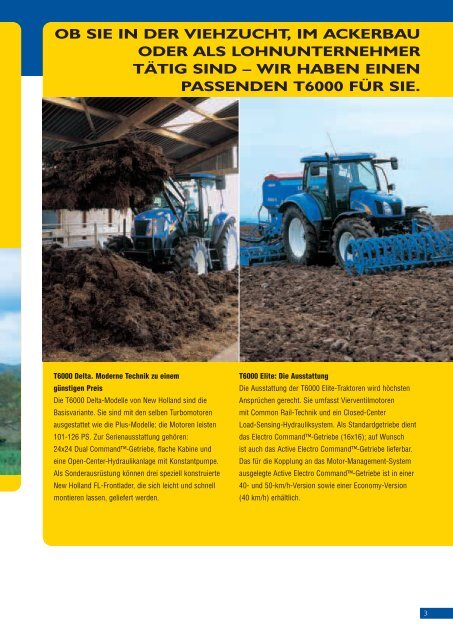 NEW HOLLAND T6000 PLUS - Agrartechnik Altenberge