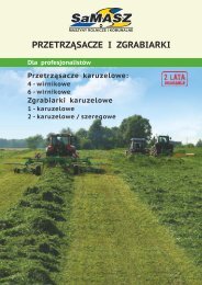 PRZETRZĄSACZE I ZGRABIARKI - Samasz