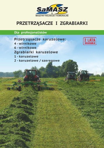 PRZETRZĄSACZE I ZGRABIARKI - Samasz