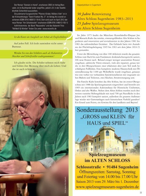 Frankenmagazin südlicher Steigerwald - einSteiger 2013