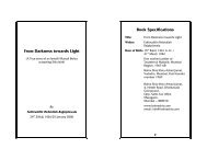 From Darkness towards Light Book Specifications - Bohra Shia Isna ...