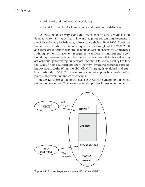 Systematic process improvement using ISO 9001:2000 and CMMI