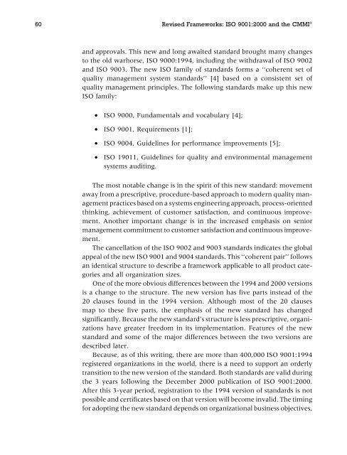 Systematic process improvement using ISO 9001:2000 and CMMI