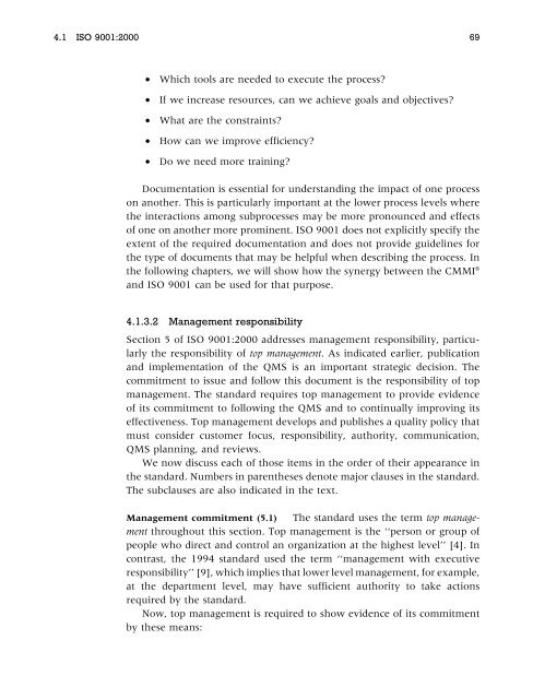 Systematic process improvement using ISO 9001:2000 and CMMI