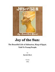 Joy of the Sun - SAVITRI DEVI Archive