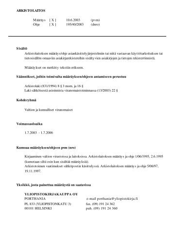 Asiakirja (PDF-muodossa) - Arkistolaitos