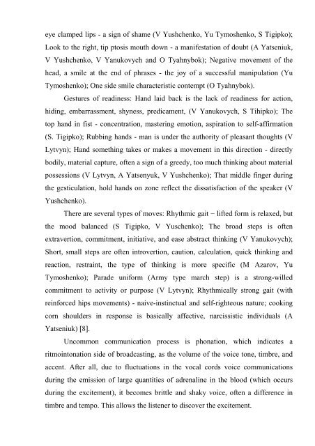 M. Non-verbal communication in the speeches of politicians