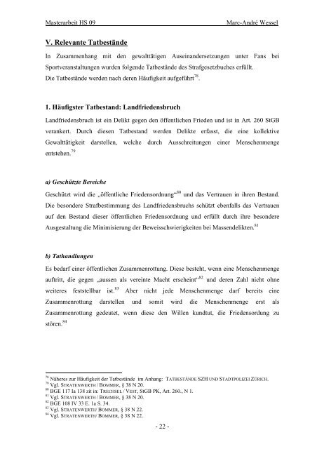 Masterarbeit M.-A. Wessel ohne Fragebögen - Fanarbeit Schweiz