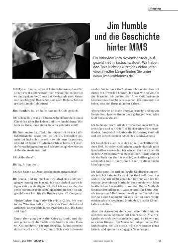 Bill Ryan: "Interview: Jim Humble und die ... - NEXUS Magazin