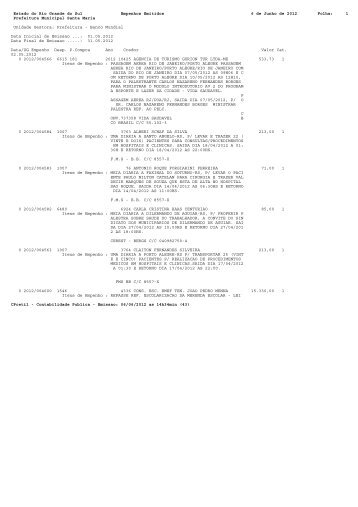 Empenhos Emitidos de Maio de 2012 - Prefeitura Municipal de ...