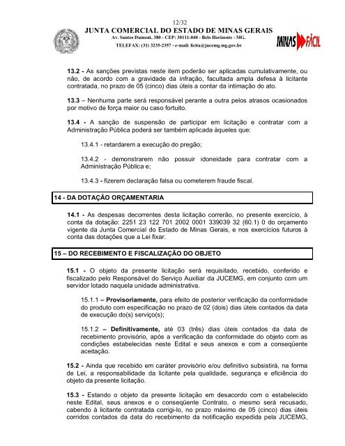 Edital PregÃ£o EletrÃ´nico - Processo 21/2009 - Junta Comercial do ...