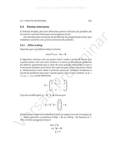 ProgramaÃ§Ã£o Linear (e rudimentos de otimizaÃ§Ã£o nÃ£o-linear)