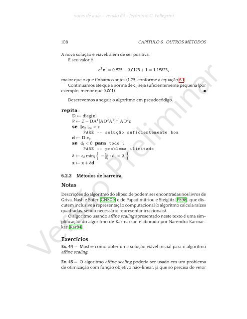 ProgramaÃ§Ã£o Linear (e rudimentos de otimizaÃ§Ã£o nÃ£o-linear)