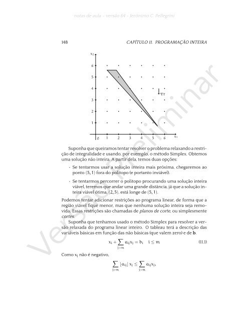 ProgramaÃ§Ã£o Linear (e rudimentos de otimizaÃ§Ã£o nÃ£o-linear)