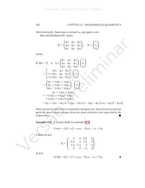 ProgramaÃ§Ã£o Linear (e rudimentos de otimizaÃ§Ã£o nÃ£o-linear)