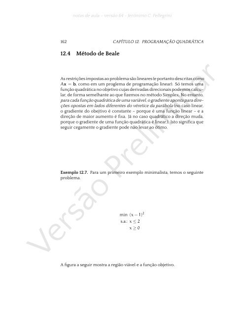 ProgramaÃ§Ã£o Linear (e rudimentos de otimizaÃ§Ã£o nÃ£o-linear)