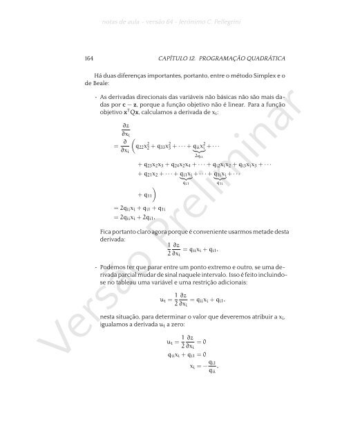 ProgramaÃ§Ã£o Linear (e rudimentos de otimizaÃ§Ã£o nÃ£o-linear)