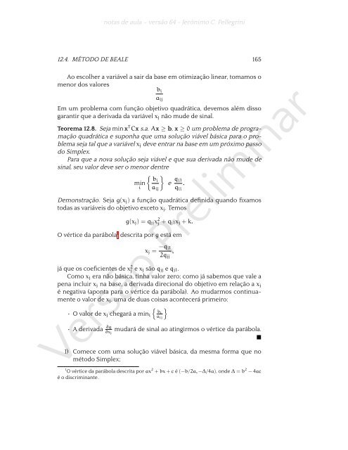 ProgramaÃ§Ã£o Linear (e rudimentos de otimizaÃ§Ã£o nÃ£o-linear)