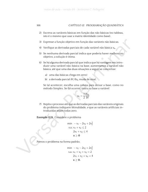 ProgramaÃ§Ã£o Linear (e rudimentos de otimizaÃ§Ã£o nÃ£o-linear)