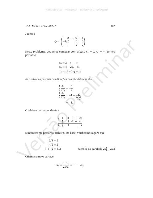 ProgramaÃ§Ã£o Linear (e rudimentos de otimizaÃ§Ã£o nÃ£o-linear)