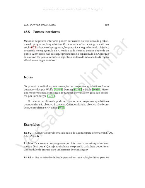 ProgramaÃ§Ã£o Linear (e rudimentos de otimizaÃ§Ã£o nÃ£o-linear)