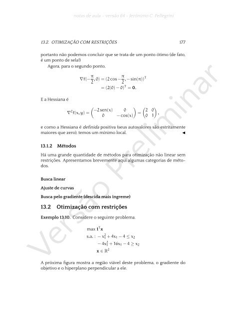 ProgramaÃ§Ã£o Linear (e rudimentos de otimizaÃ§Ã£o nÃ£o-linear)