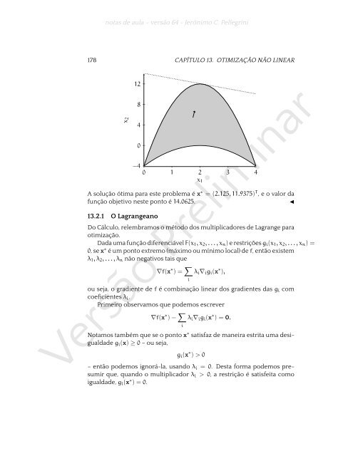 ProgramaÃ§Ã£o Linear (e rudimentos de otimizaÃ§Ã£o nÃ£o-linear)