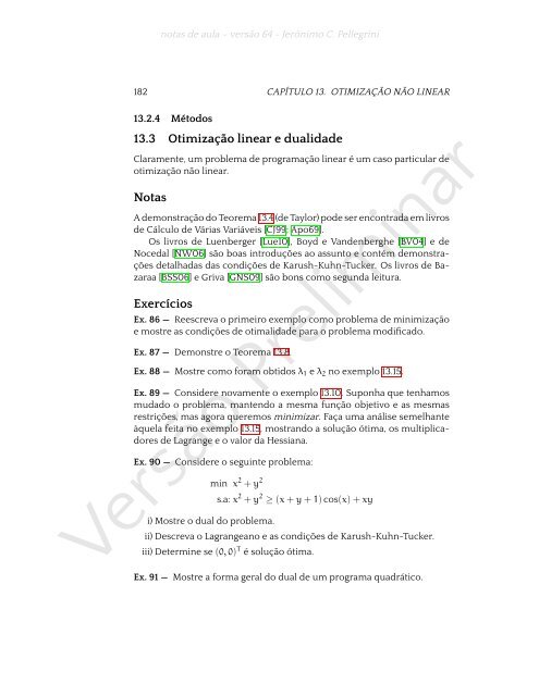 ProgramaÃ§Ã£o Linear (e rudimentos de otimizaÃ§Ã£o nÃ£o-linear)