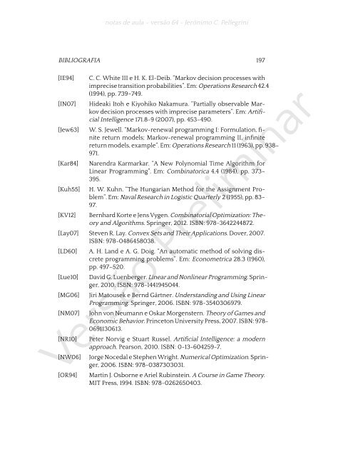 ProgramaÃ§Ã£o Linear (e rudimentos de otimizaÃ§Ã£o nÃ£o-linear)