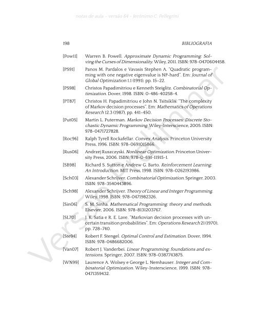 ProgramaÃ§Ã£o Linear (e rudimentos de otimizaÃ§Ã£o nÃ£o-linear)