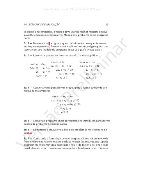 ProgramaÃ§Ã£o Linear (e rudimentos de otimizaÃ§Ã£o nÃ£o-linear)