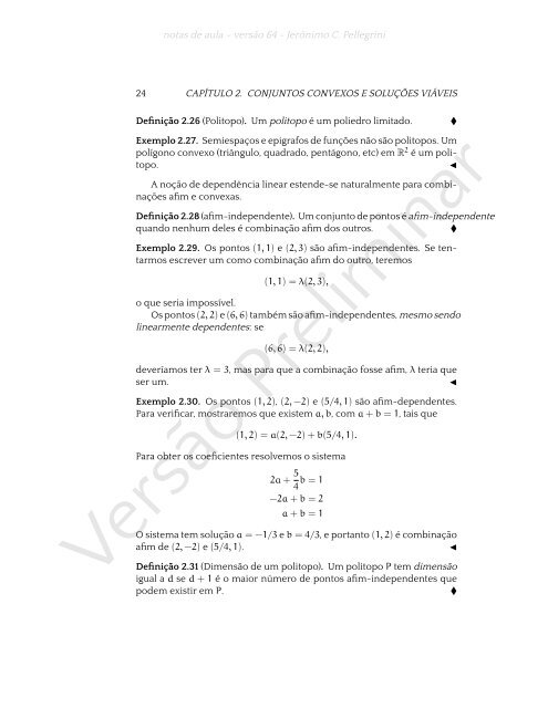 ProgramaÃ§Ã£o Linear (e rudimentos de otimizaÃ§Ã£o nÃ£o-linear)