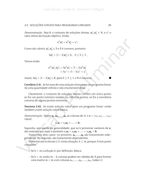 Programação Linear (e rudimentos de otimização não-linear)