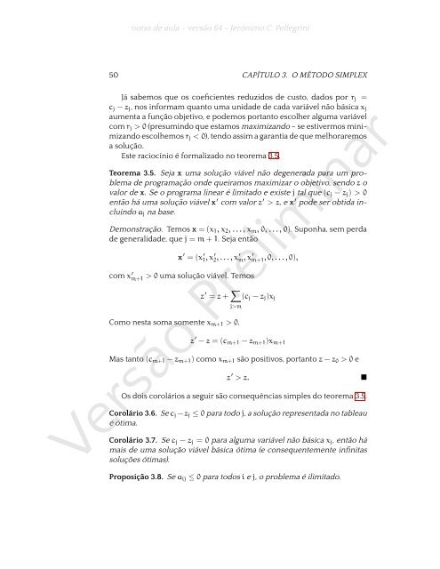 ProgramaÃ§Ã£o Linear (e rudimentos de otimizaÃ§Ã£o nÃ£o-linear)