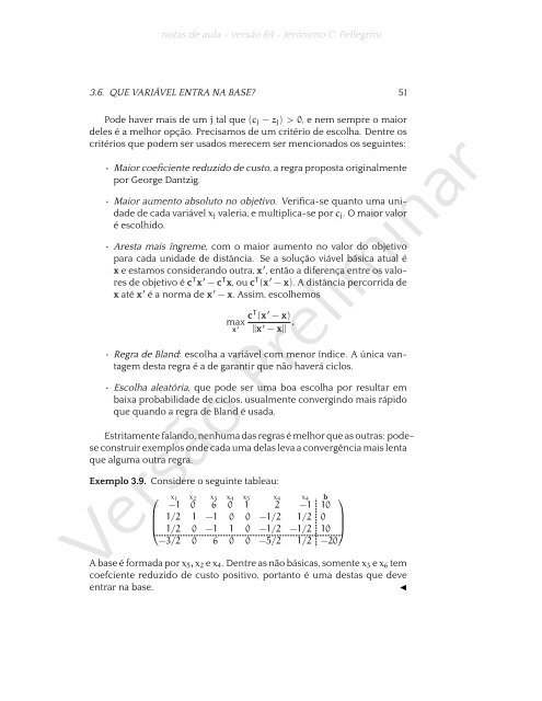 ProgramaÃ§Ã£o Linear (e rudimentos de otimizaÃ§Ã£o nÃ£o-linear)