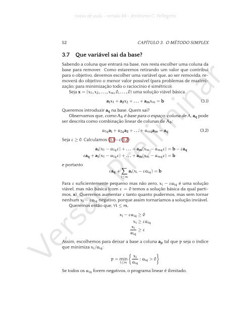 ProgramaÃ§Ã£o Linear (e rudimentos de otimizaÃ§Ã£o nÃ£o-linear)