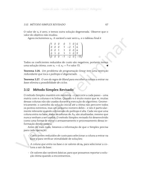 ProgramaÃ§Ã£o Linear (e rudimentos de otimizaÃ§Ã£o nÃ£o-linear)