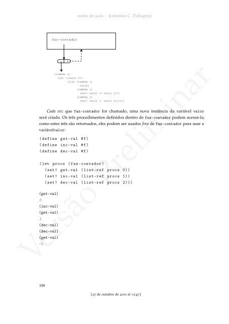 ProgramaÃ§Ã£o Funcional e Concorrente com Scheme