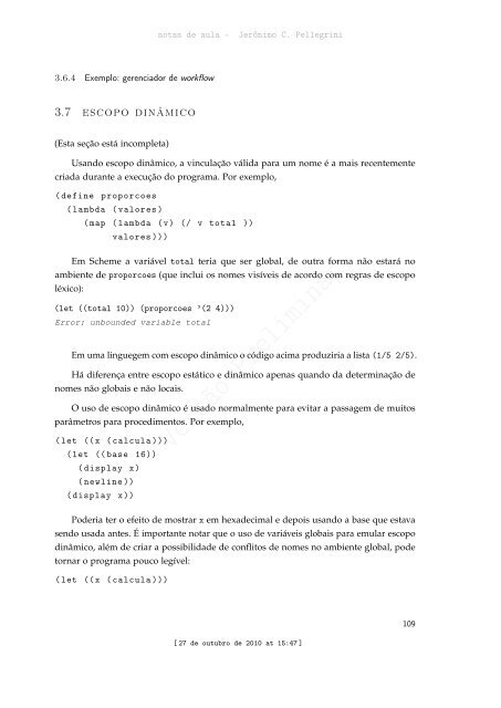 ProgramaÃ§Ã£o Funcional e Concorrente com Scheme