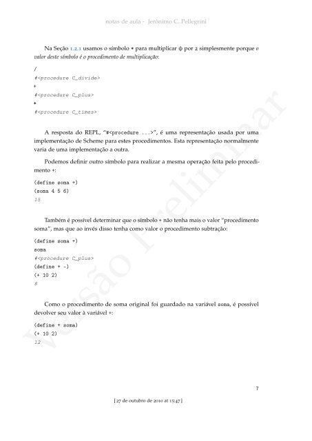 ProgramaÃ§Ã£o Funcional e Concorrente com Scheme