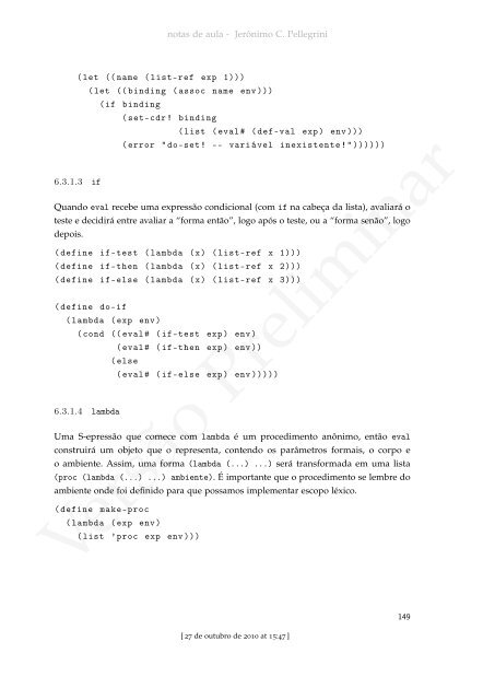 ProgramaÃ§Ã£o Funcional e Concorrente com Scheme