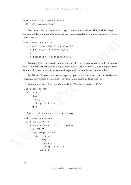 ProgramaÃ§Ã£o Funcional e Concorrente com Scheme