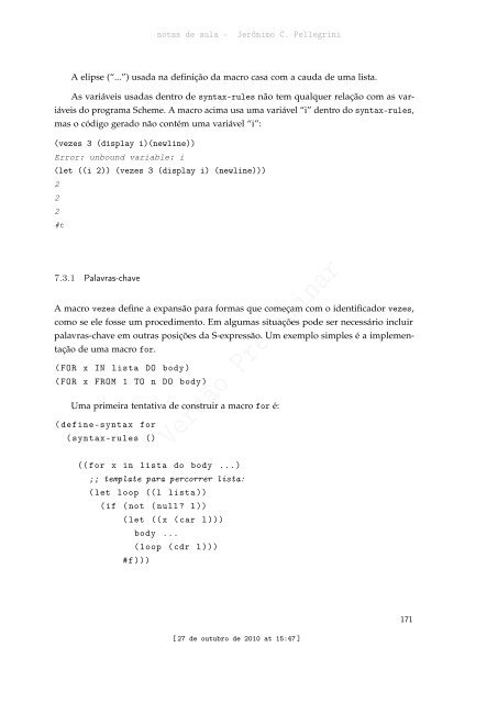 ProgramaÃ§Ã£o Funcional e Concorrente com Scheme