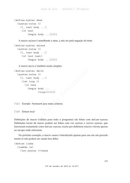 ProgramaÃ§Ã£o Funcional e Concorrente com Scheme