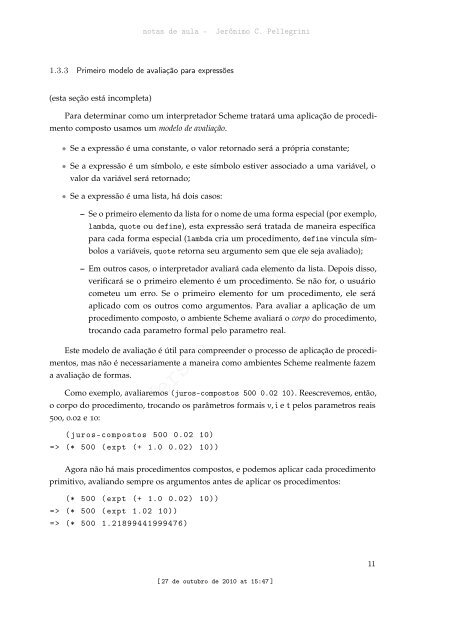 ProgramaÃ§Ã£o Funcional e Concorrente com Scheme